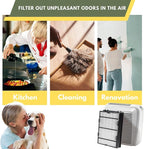 Nispira True HEPA Air Filter Replacement Compatible with Holmes Air Purifier HAPF600 HAPF600D HAPF600D-U2 Filter B, 6 Packs