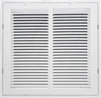 Venti Air 14" X 14" Steel Return Air Filter Grille - Removable Face/Door for 1 inch filters - HVAC Duct Cover Grill (2-3 Business Day Delivery) [Outer Dimension: 16.5"W X 16.5" H]