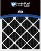 Nordic Pure 20x25x1 (Actual Size: 19 1/2 x 24 1/2 x 3/4) Pure Carbon Pleated Odor Reduction Furnace Air Filters 4 Pack