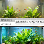 10-Piece Filter Media Maintenance Kit Compatible with Seachem Tide 110 Gallon/400L Aquarium Fish Tank - Includes Blue Sponge, Carbon, Ceramic Rings & Mesh Bags