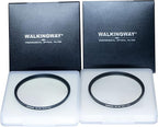 Walking Way 55MM White Mist Diffusion Filter Soft Focus Circular Lens Filter Set Dreamy Fog Effect Softening Camera Diffuser for Digital DSLR Camera 2pcs(Soft 1 and 2)