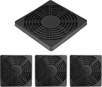 4Pcs 120mm Cooling Fan Filter, Plastic Dustproof Mesh Cover for PC Computer Case, Effective Dust Protection, Easy Installation, Reusable Filter Grill Black