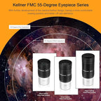 Astromania Telescope Accessory Set 12 Piece, 2 Inch Eyepiece and Filter Accessory Kit, 3pcs Kellner Telescope Eyepieces, 5pcs Colored Filters, Barlow Lens 2X ED, 2 Inch Diagonals & Sturdy Carry Case