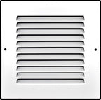 [2 Pack] Fits 6x6 Duct Opening | Steel Return Air Grille by Handua | Vent Cover Grill for Sidewall and Ceiling | White | HVAC Cold Air Intake Grille | Outer Dimensions: 7.75"W X 7.75"