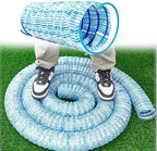 Commercial French Drain Pipe for Water Drainage, Construction Site/Sports Field Perforated Pipes & Weeping Tile, Dia 2in 3.9in 5.9in Wide Underground Drainage Systems(Dia10cm/3.9in,Long 22m/72.2ft)