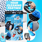 Cleaning Gel for Those Hard to Reach Places, Automotive Cup Holder Electronic Keyboard Office, Slime Gel Cleaner Dust Crumb Removal (Resealable Pouch, Blue, 3oz) 12 Pack