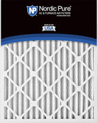 Nordic Pure 25x25x2 (Actual Size: 24 1/2 x 24 1/2 x 1 3/4) Pleated MERV 14 Air Filters 3 Pack