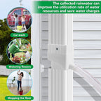 Rainwater Collection System-Rainwater Collection Diverter Connector System-Raindrop Rainwater Colander Kit for Hose for Diverting Water Fits 2’’ x 3’’ Standard Downspout