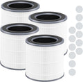 4 Packs HH001 Filter Replacement for Hynik Alviera HH001 Air Purifi-er, 3 in 1 with HEPA Filter and Activated Carbon Replacement Filter with 16pcs Aroma Pads