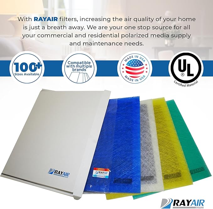 RAYAIR SUPPLY 14x18 Replacement Filter Pads Compatible with Dynamic Air Cleaner (3 Pack) (14x18)