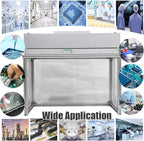 INTSUPERMAI Vertical Laminar Flow Hood Air Flow Clean Bench Workstation with HEPA Aluminum Blade Fan Rated Air Volume 706cfm Dust Free Room Workshop for Phone LCD Repair Workshop Laboratory Using 110V