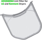 ADQ566564 Lint Filter Replacement for LG and Kenmore Dryers, Ultra Durable Lint Screen Trap, Rim without Felt Seal, Filter Size 11.9 * 10.9 inch (30.1 * 27.6 cm)