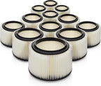 Craftsman 3 & 4 gal. Replacement Filter by Kopach, 12 Pack, Deluxe Fine Particle Filter