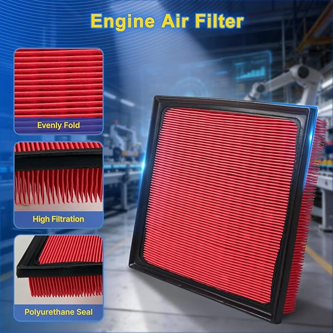 Cabin & Engine Air Filter Kit for 2016-2018 Rav4 2.5L(Hybrid)
