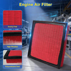 Cabin Engine Air Filter Kit Fits Es250, Es350, Nx250, Nx350, Rx350, Tx350, Avalon, Camry, Gr Corolla, Grand Highlander, Highlander, Rav4(Not for Hybrid)