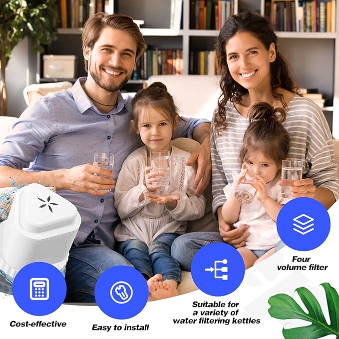 1Pack Replacement Filter for EPIC Water Filter Pitcher, Water Filter Pitcher Compatible with Aquagear Seychelle, BPA Free. Removes Fluoride, Chlorine, Lead, Odors