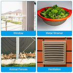 PATIKIL 40" L x 10" W Woven Wire Mesh, 16 Mesh 316L Stainless Steel Air Vent Filter Screen for Window Security Vent Cover Filtration Animals Fence