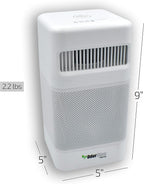 OdorStop OSAP2W HEPA Air Purifier for Areas up to 300 sq ft with USB Charger, White