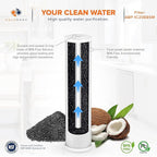 Aquaboon 5 Micron 20 x 4.5 Premium CTO Activated Carbon Water Filter Cartridge Replacement for Whole House Compatible with FC25B, EP-20BB, 6-PACK