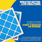 Maycold 14x18x1 MERV 11 Furnace Air Filter (6-Pack), High-Performance HVAC AC Filters for Home Use, Actual Size: 13.70" x 17.70" x 0.75", Individually Wrapped in Plastic