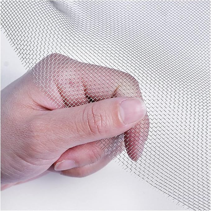 Stainless Steel Woven Wire Mesh, 304 Metal Mesh Sheet, 16 Mesh, Anti-Rust & Tear-Resistant, Vent, Filter, Garden Rodent Guard, Insect Screen, Easy to Cut (Silver 1.2x2m)