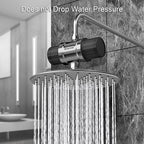 High Flow Shower Filter for Sensitive Skin and Hair with Metal Threads, Anti-Clogging Shower Head Filter, Reduces Chlorine, Scale, Chloramine, Sediments, and Odor