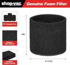 Shop-Vac 90585 Foam Sleeve Filter Replacements for Most Shop-Vac Wet/Dry Vacuum Cleaners 5 Gallon and Above, Replace Parts # 9058500, 7 Pack