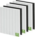 115115 HEPA Replacement Filters A for Winix PlasmaWave Air Puri-fier C535 5300 5300-2 6300 6300-2 P300 AM90 C909 9800, 3 True HEPA Size 21 Filter + 3 Activated Carbon Pre-Filters