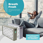16x25x4 Air Filter Replacement MERV 11, FC100A1029 Pleated HVAC AC Furnace Filters with Wholesalehome Cleaning Cloth, 2-Pack (Actual Size: 15.94 x 24.86 x 4.38 Inches)
