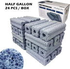 Ceramic Bio Filter Media Vast Surface Area for Aquarium Sump Canister (1 Box / 24 pcs)
