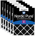 Nordic Pure 12x24x1 (Actual Size: 11 1/2 x 23 1/2 x 3/4) Pure Carbon Pleated Odor Reduction Furnace Air Filters 6 Pack