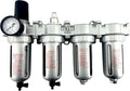 4 STAGE HIGH DUTY INDUSTRIAL GRADE ULTRA CLEAN FILTER REGULATOR COALESCING DESICCANT DRYERS SYSTEM FOR COMPRESSED AIR LINES METAL BOWLS GREAT FOR PAINT SPRAY AND PLASMA CUTTER (1/2"NPT MANUAL DRAIN)