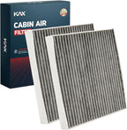 KAX Cabin Air Filter,CF12820 Replacement for Hyundai Elantra, Ioniq 5, Ioniq 6, Kona, Santa Cruz, Santa Fe, Sonata, Tucson, Kia EV6, EV9, K4, K5, Niro, Sorento, Genesis GV60, 2Pcs