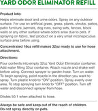 NaturVet – Yard Odor Eliminator | Eliminate Stool and Urine Odors from Lawn and Yard | Designed for Use on Grass, Plants, Patios, Gravel, Concrete & More | 16 oz Refill