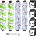 Lemige Brush Filter Replacement Parts for Bissell CrossWave Vacuum 3888A 1785 Pet Pro 2306A Cordless Wet Dry Vac, 2 Pack 2460 Pet Brush Rolls 2 Pack 1868 Multi-Surface Brush 4 Pack 1866 Vacuum Filters