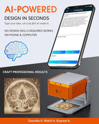 A1 Pro 10W Mini Laser Engraver with Camera, Portable Laser Engraver and Cutter Desktop Lazer Engraving Machine for Wood Leather Painted Metal Glass, Home DIY, Small Business, Class 1