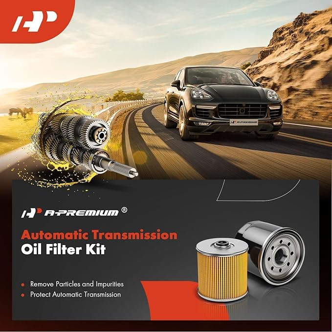 A-Premium Spin-on Automatic Transmission Fluid Filter, Compatible with Chevrolet Silverado 2500 HD 2001-2019, Silverado 2500 HD Classic 2007, Silverado 3500 & GMC Sierra 3500 HD, Sierra 3500 Classic