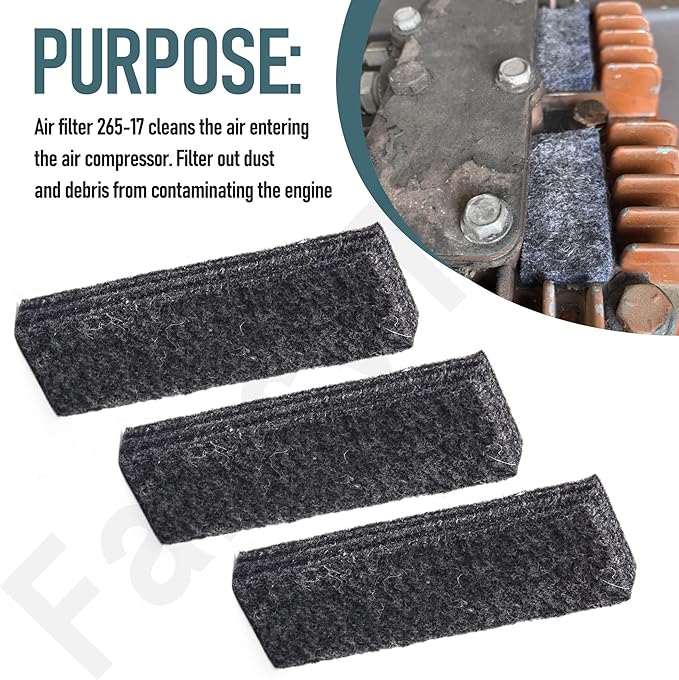 4-Pack 26517 Air Compressor Air Filter for Craftsman, DeVilbiss, Porter Cable & Sears, Fits CPL6025, CPLC7060V, C5510, RAL5G20 Model - Replace 265-17
