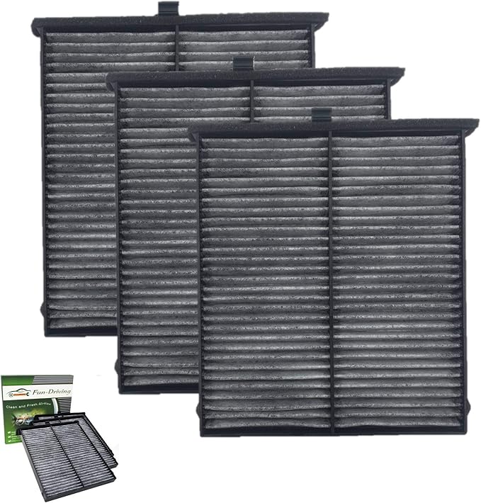 FUN-DRIVING 3 Pack FD811 Cabin air filter for Mazda 3,6,CX-5, Replacement for CF11811,KD45-61-J6X