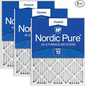 Nordic Pure 20x30x1 (Actual Size: 19 5/8 x 29 5/8 x 3/4) Pleated MERV 12 Air Filters 3 Pack