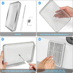 SVNR 3 Pack Flying Insect Screen for RV Refrigerator Vents, 8.5" x 5.8" x 1.5" & 1.4" x 2.8" x 1.4", Camper RV Furnace Vent Screen Accessories.