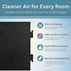 2-Pack Notched Activated Carbon Charcoal Microwave Hood Filters - 9.75" x 7.25" Microwave Hood Filters - Compatible with Whirlpool OTR Models and KitchenAid Models, Made in USA