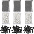 Flexzion Fish Tank Filter Media - Bio Balls for Aquarium Filter, Ceramic Rings & Activated Carbon Pellets in Mesh Bags - Biological, Chemical, & Mechanical Filtration Fresh & Saltwater Aquarium, 3 Set