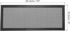 PATIKIL 4"x10" Magnetic Vent Cover, 6 Pack Floor Wall Air Registers Cover Strong Magnet Vent Screen Mesh for Blocking Hair Dust Debris, Black