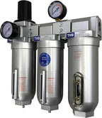1" COMPRESSED AIR PARTICULATE FILTER WATER TRAP/PRESSURE REGULATOR/DESICCANT AIR DRYER/COALESCING FILTER FOR COMPRESSED AIR SYSTEMS GREAT FOR PLASMA CUTTER