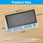 4-Pack 5"x11" Powerful Magnetic Vent Covers - Super Strong Neodymium Magnets, No Slip & No Drill Needed - Secure Fit for Floor/Wall/Ceiling Registers - Durable Air Vent Screen (Black, 5x11)