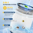Upgraded TP01 Filter HEPA Replacement Filter Compatible with Dyson Tower Purifier Pure Cool Link TP01, TP02, TP03, AM11, BP01 Models, Compare to Part # 968126-03, 2 Pack