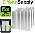 Durabasics 6 Pack of HEPA Filters Compatible with Honeywell Air Purifier Replacement Filters, Replacement for Honeywell Filter R, HEPA Filter R, HPA300, HPA 300 & HRF-R3