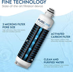 Pureline Replacement for Bosch® Ultra Clarity® Pro Water Filter, BORPLFTR50, 11025825, BORPLFTR55, 12028325, 11032531, 12033030, B36CT80SNS, B36CL80ENS, WFC100MF Refrigerator Water Filter (2 Pack)