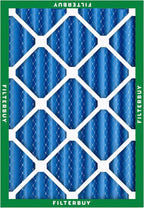 Filterbuy 20x25x4 Air Filter MERV 13 Optimal Smoke & Allergy Defense (4-Pack), Electrostatic Pleated HVAC AC Furnace Filters Replacement, Made in USA (Actual Size: 19.50 x 24.50 x 3.63)